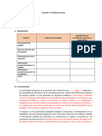 Esquema Plan de Tutoria de Aula