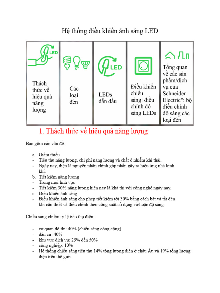 Report Led Lighting Control System | PDF