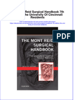 The Mont Reid Surgical Handbook 7Th Edition The University of Cincinnati Residents Download 2024 Full Chapter