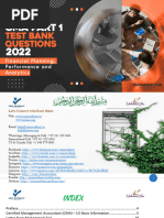 Snippet of CMA Part 1 Test Bank Questions 2022