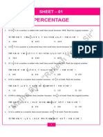 Percentage Sheet 