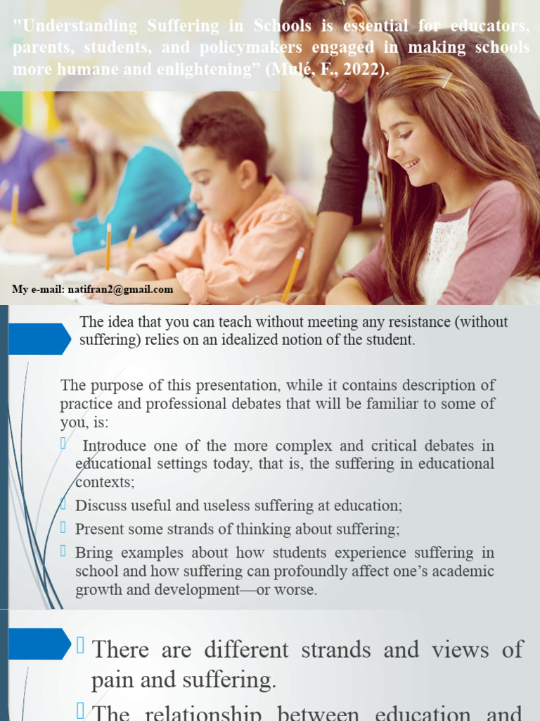 Understanding Suffering in Education | PDF | Suffering | Rationality