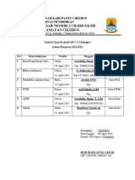 Jadwal Praktek Kelas 6