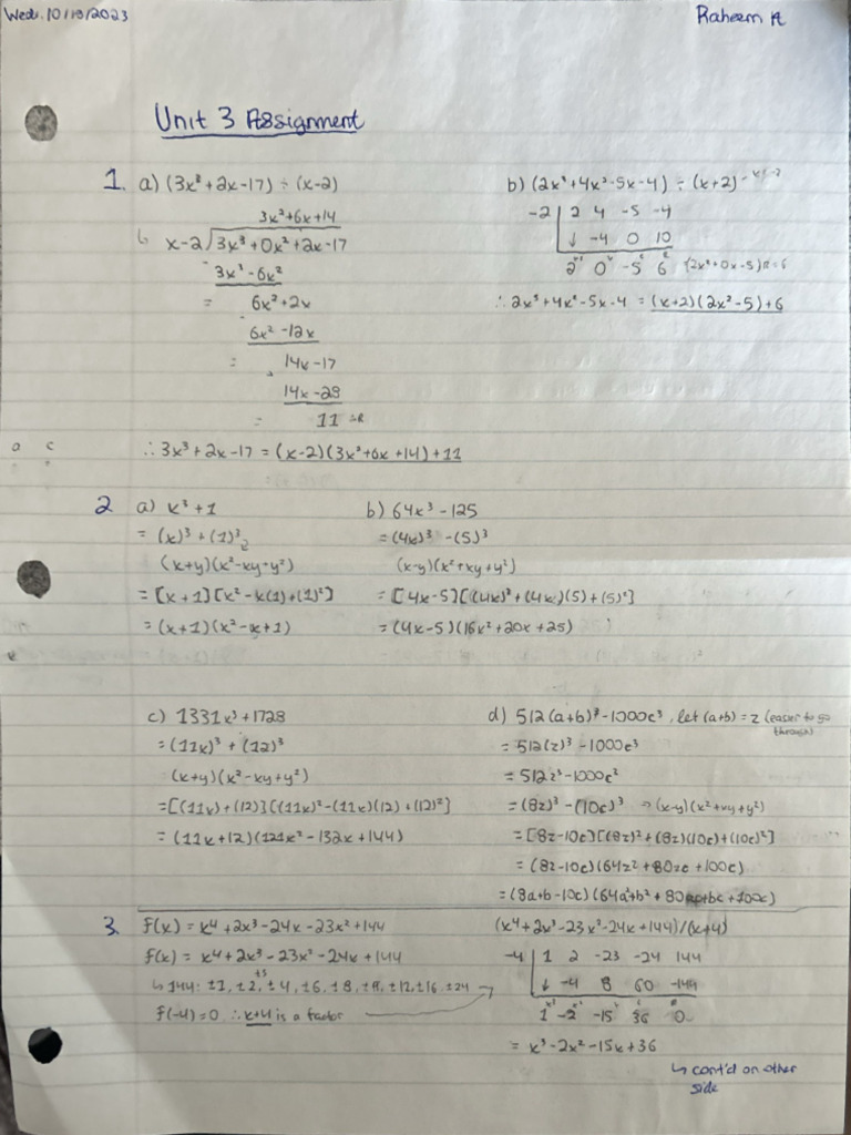 Advanced Functions | PDF