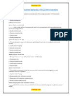 Consumer Behaviour MCQ With Answers PDF