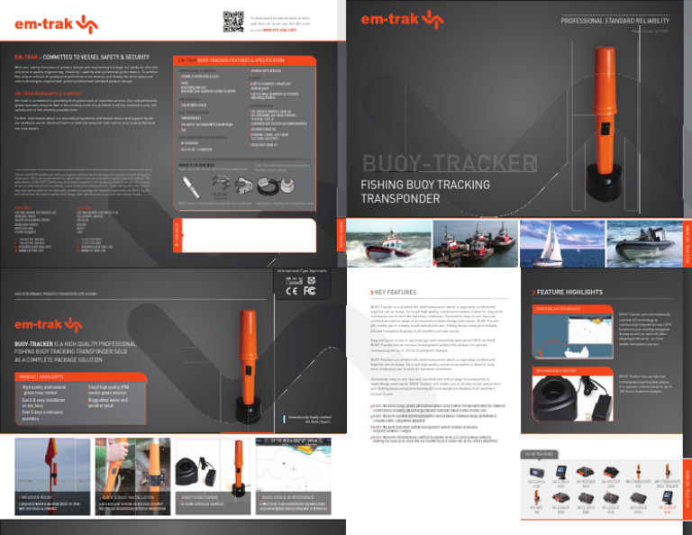 Em Trak Product Brochures - BUOY TRACKER - 2018.indd | PDF | Computing ...