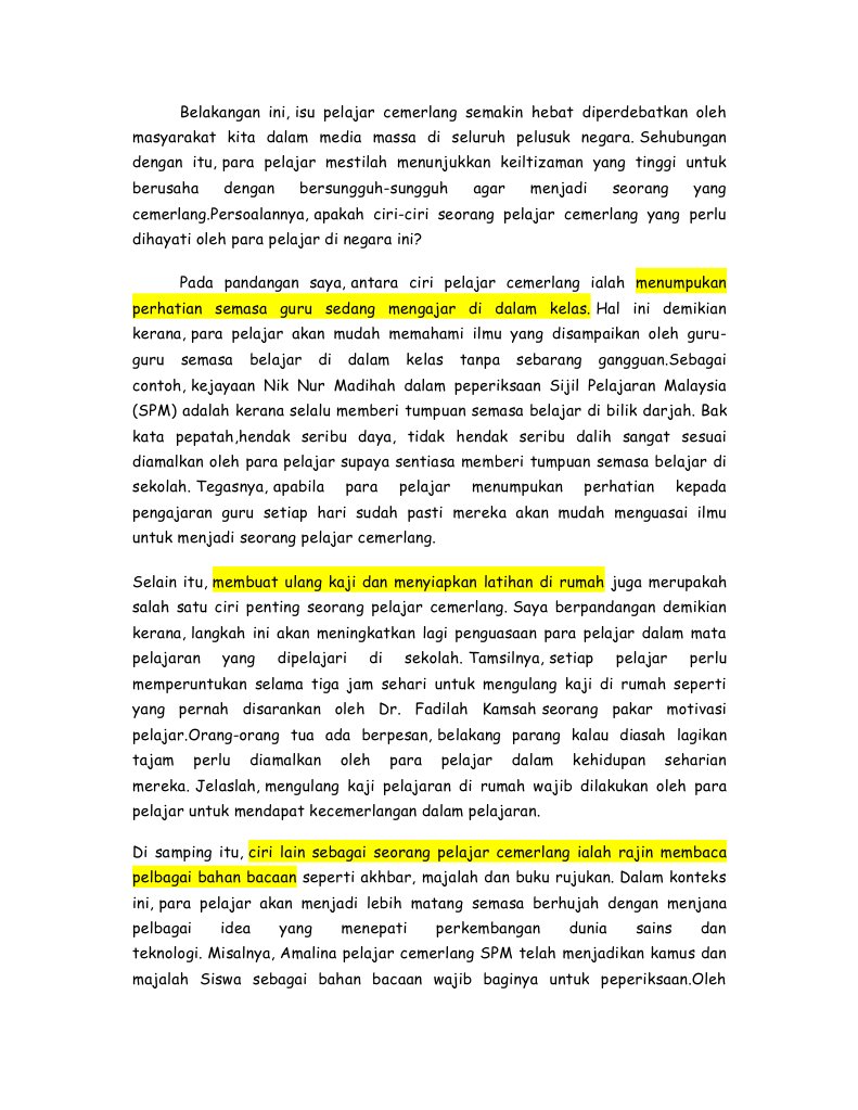 Ciri Ciri Pelajar Cemerlang Pdf