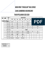 Jadwal Pelajaran Minu