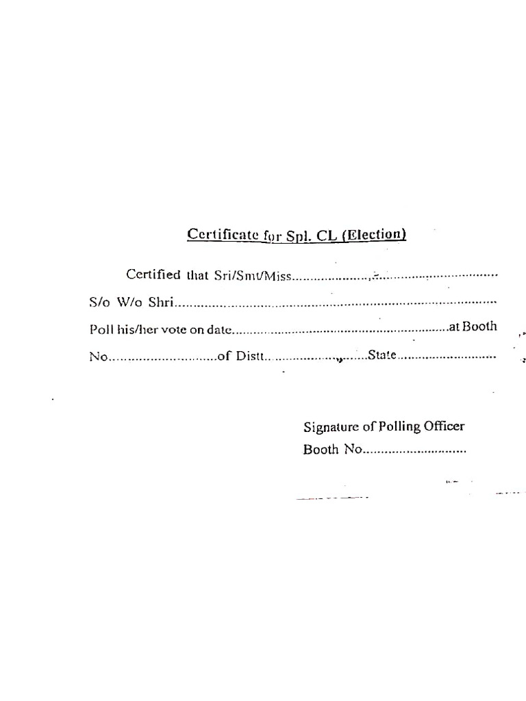 SCL Format Election | PDF