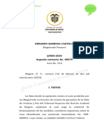 Medidas Cautelares. Buena Fe Exenta de Culpa CSJ - Justicia y Paz Rad 60279.