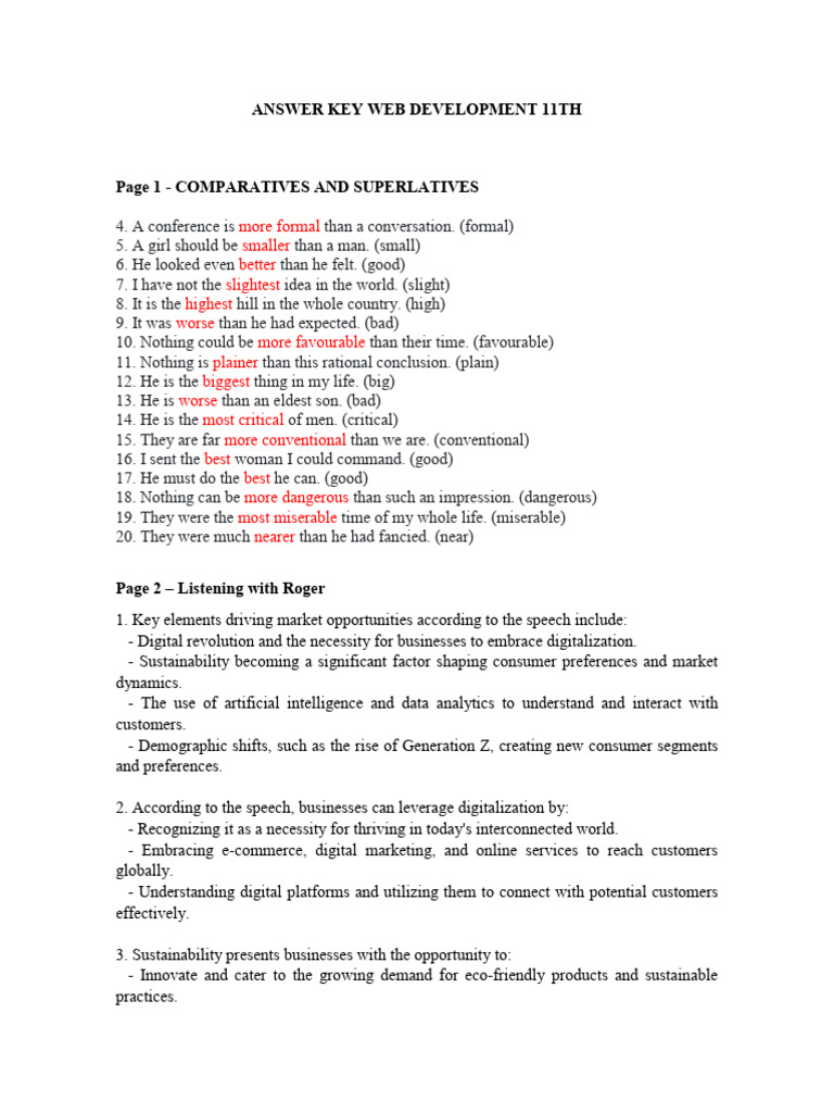 SEO Guide: Web Development Answer Key | PDF | Operating System ...