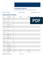 Health Gateway Immunization Report