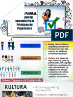 Modyul2 - LipunangPampolitika - Prinsipyo NG Pagkakaisa at Prinsipyo NG Subsidiarity
