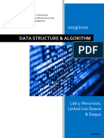 Recursion, Linked List Queue & Deque