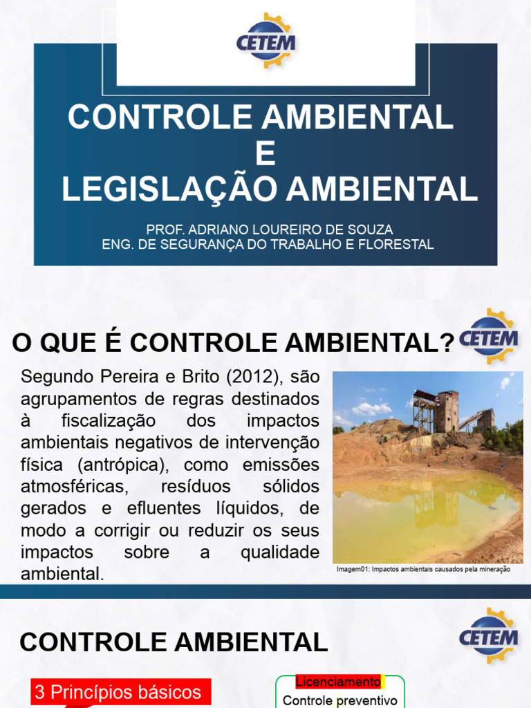 Controle e Legislação Ambiental no Brasil | PDF | Direito Ambiental ...