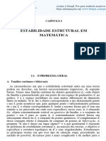 Estabilidade Estrutural em Matemática: Capítulo 3