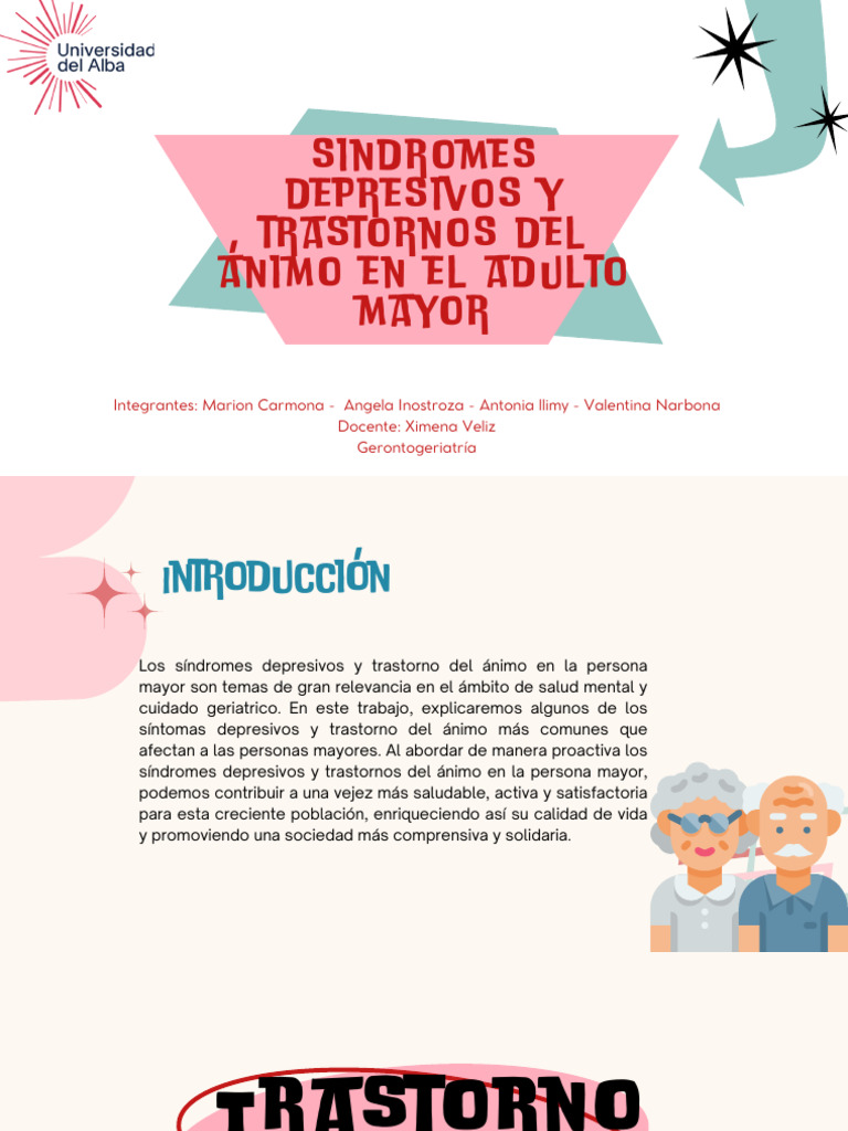 Depresión y Trastornos del Ánimo en Mayores | PDF | Trastorno depresivo ...