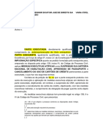 MODELO - Petição para Suspender Pedido de Medidas Executivas Atípicas (CNH, Passaporte Etc)