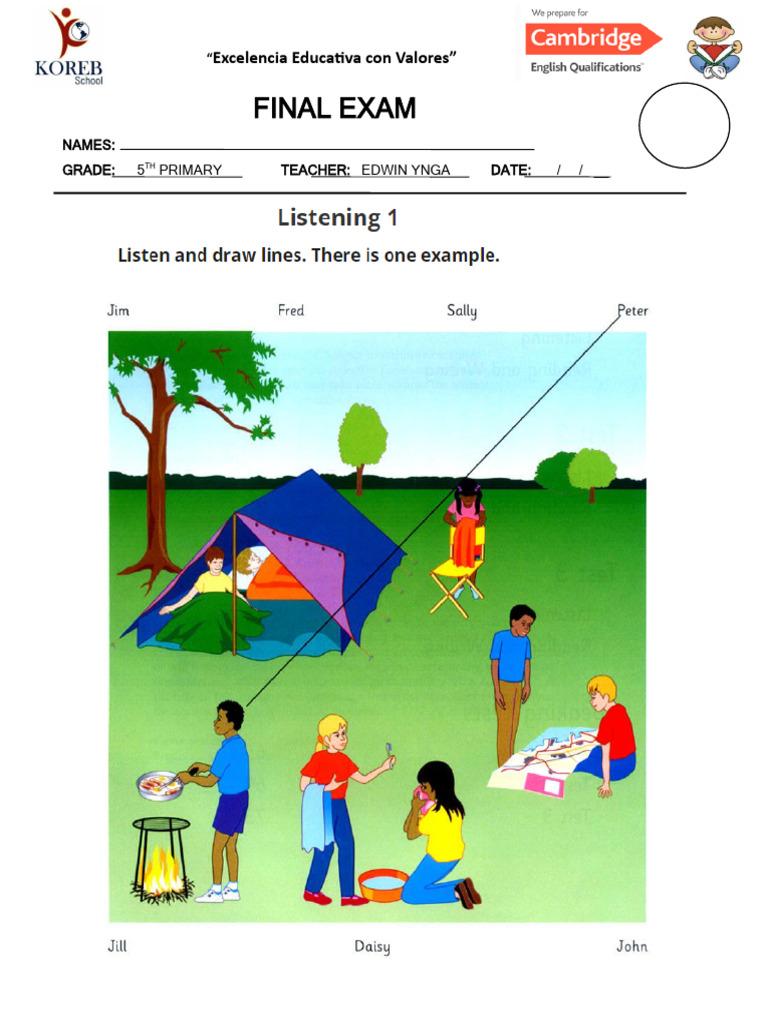 Primary level final exam 1 bimonthly pdf