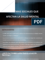 Problemas Sociales Que Afectan La Salud Mental