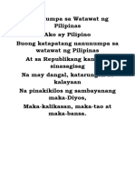Panunumpa Sa Watawat NG Pilipinas