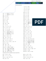 Integer and Order of Operation - 1