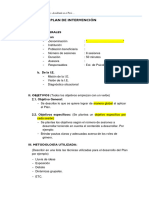 Esquema de Informe Final de Aplicación Del Modelo de Atención