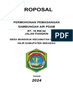 Proposal Pemasangan Pdam