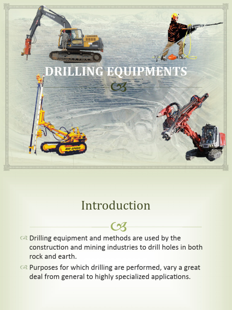 Types and Methods of Drilling Equipment | PDF | Drill | Drilling Rig