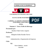 Semana 6 - Tarea Estilo de liderazgo