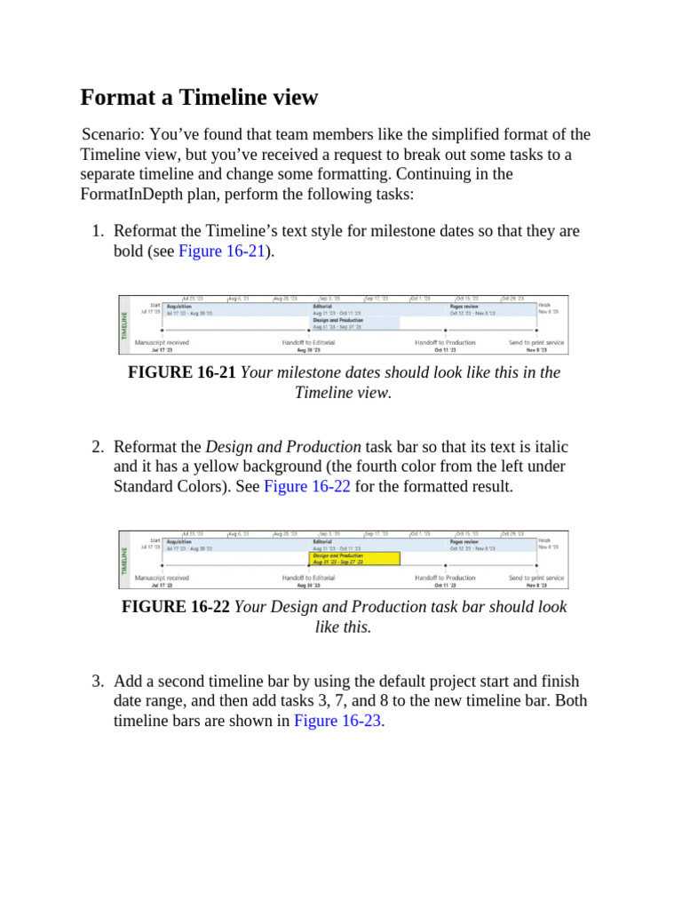 Formatting Techniques in Microsoft Project | PDF | Visual Basic For ...