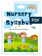 Nursery Syllabus Part - 1