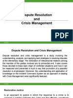 Dispute Resolution Crisis Management 3