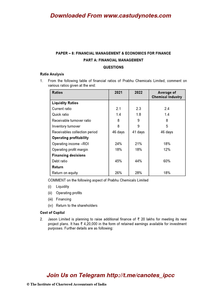 Financial Management & Economics Analysis | PDF | Net Present Value ...