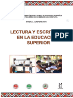 Lectura y Escritura en La Educacion Superior