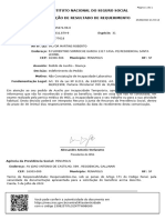 Inss - Instituto Nacional Do Seguro Social Comunicação de Resultado de Requerimento