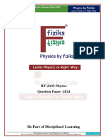 IIT JAM Physics 2024 Question Paper Compressed