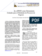 Lectura Gomez (2014). Una mirada a BPMN como herramienta estándar para el modelado de procesos de negocio