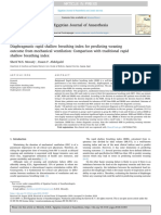 Egyptian Journal of Anaesthesia: Sherif M.S. Mowafy, Essam F. Abdelgalel