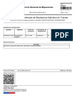 Extranjeria Ampliacion de Certificado de Residencia Definitiva en Tramite 50532801