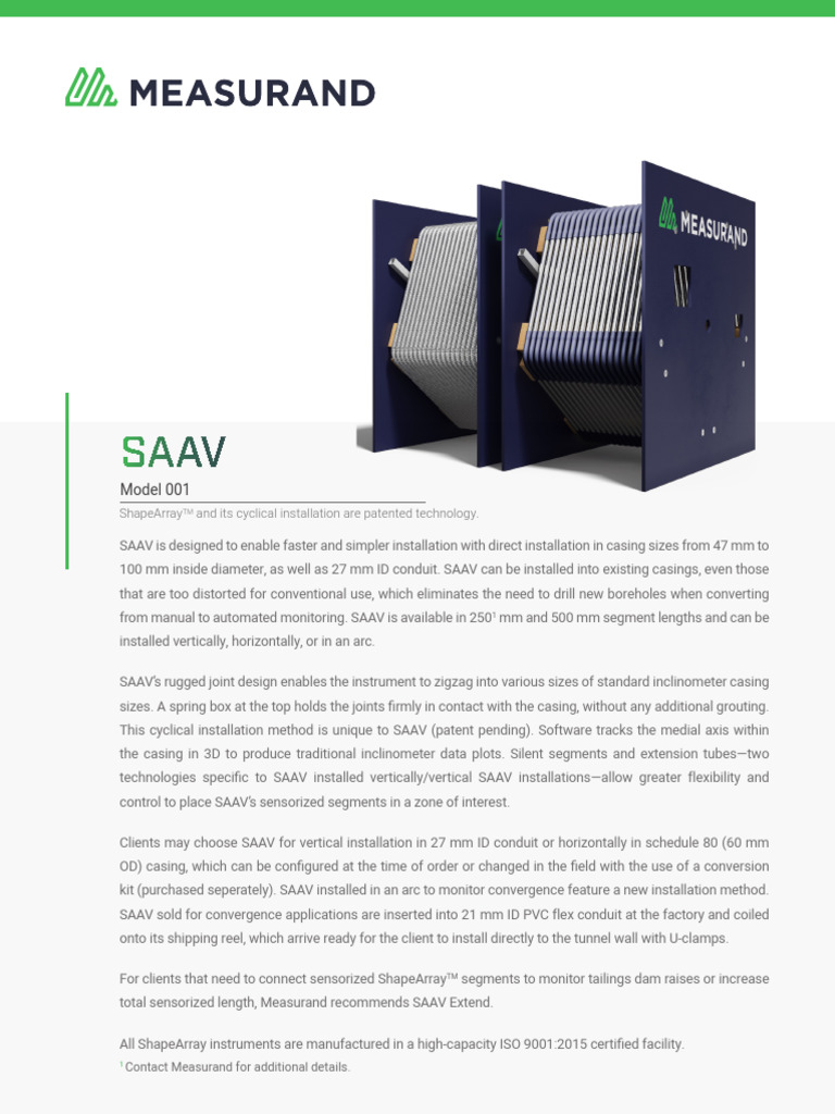 SAAV Installation Guide and Specifications | PDF | Pipe (Fluid ...