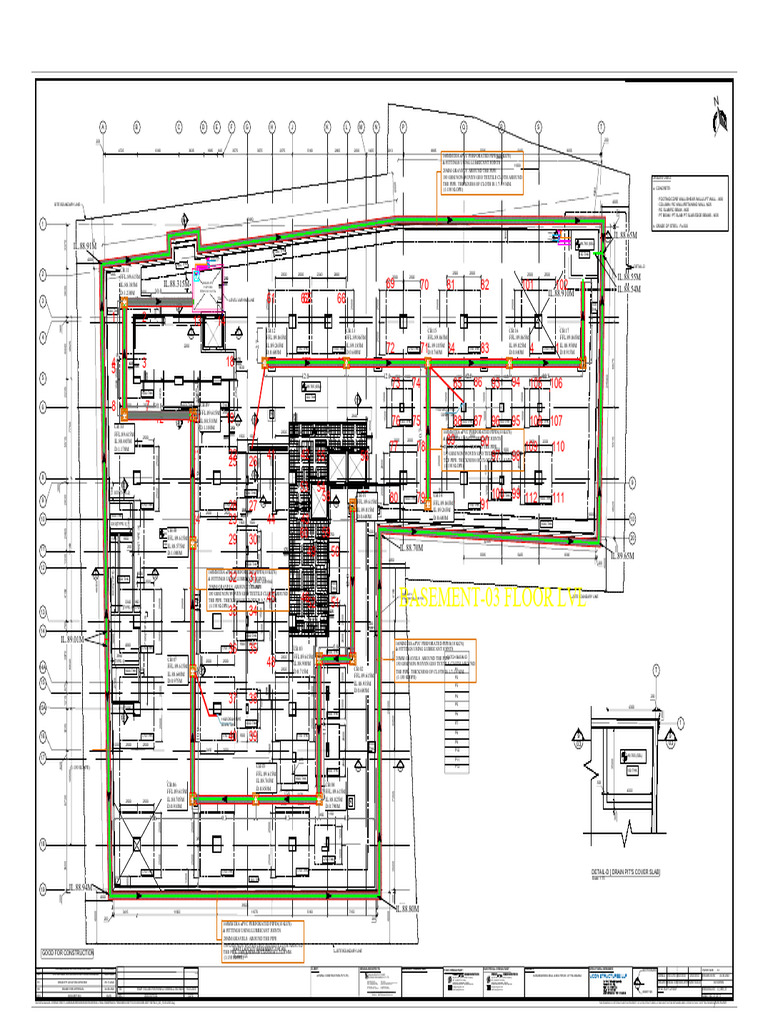 Raft Layout for Basement-3 Plan | PDF | Architectural Design | Architecture