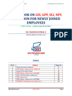 Hsslive-Hand Book On GIS, GPF, SLI, NPS Admission For Newly Joined Employees - Manesh Kumar E
