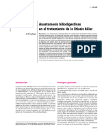 Anastomosis Bliodigestivas en Litiasis
