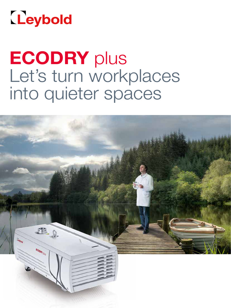 ECODRY Plus: The Quietest Vacuum Pump | PDF | Pump | Efficient Energy Use