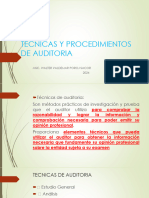 03. (Diapositivas) Tecnicas y Procedimientos de Auditoría 2024 WP