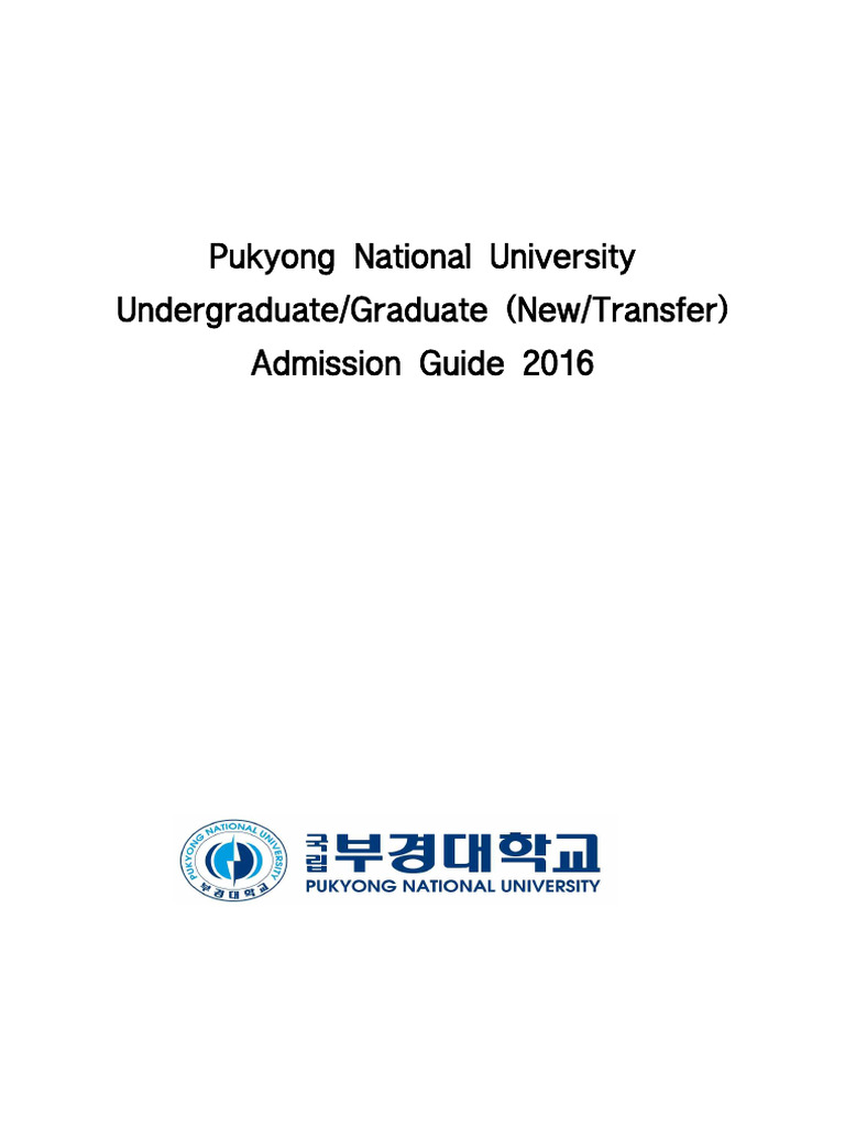 Admission Guidebook (English) | PDF | Engineering | University And ...