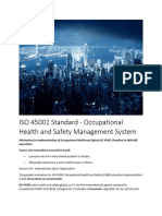 ISO 45001 Standard - Occupational Health and Safety Management System