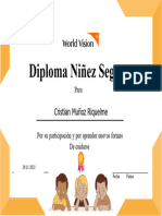 Diploma Niñez Segura: Cristian Muñoz Riquelme