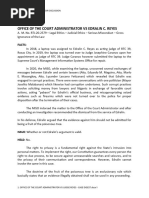 Office of The Court Administrator VS Judge Reyes - Case Digest